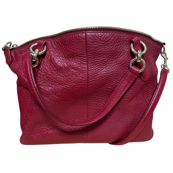 Coach Kelsey Red Handbag with crossbody strap - Picture 2 of 4